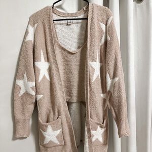 Sincerity Jules star cardigan and tank